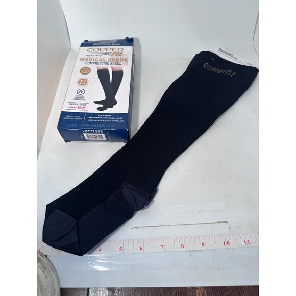 Copper Fit Health+ Medical Grade Compression Socks Firm 20-30 MmHg Unisex M - Picture 4 of 9